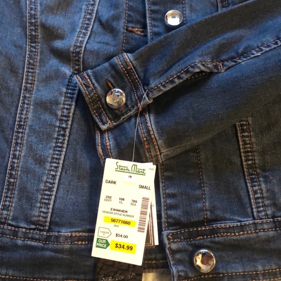 Earl Jeans Rhinestone Denim Jacket - Picture 5 of 5